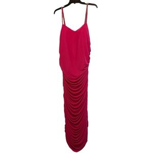 Cache Hot Pink Midi Dress Size XL